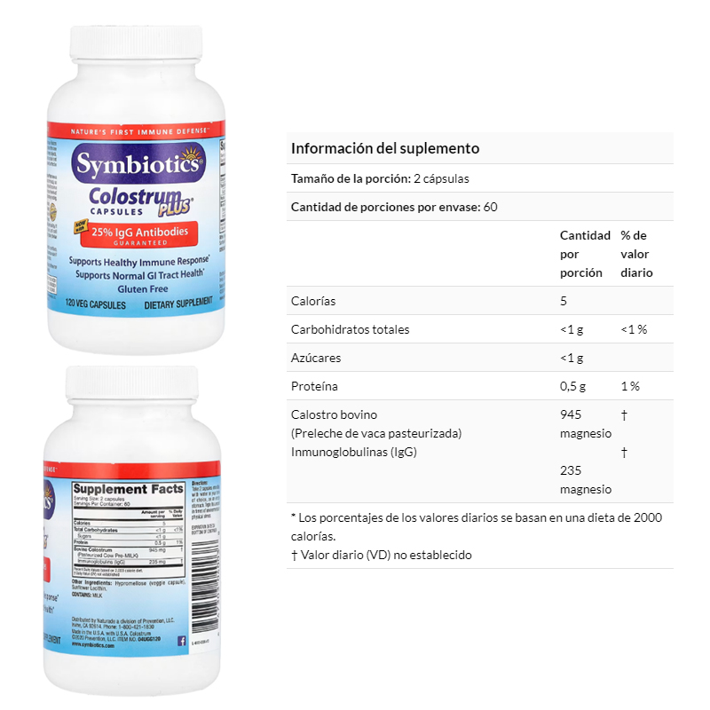 COLOSTRUM PLUS X 120 V. CAPS