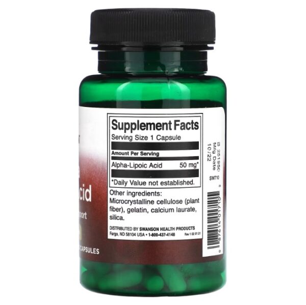 ACIDO ALFA LIPOICO 50 MG X 120 CAPS - Imagen 2