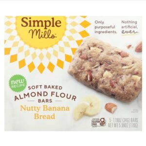 BARRAS DE HARINA DE ALMENDRAS, BANANAS, NUECES X 34 GR