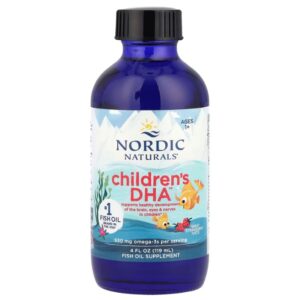 DHA PARA NIÑOS DE 1 A 6 AÑOS, FRESA, 530 MG,119 ML