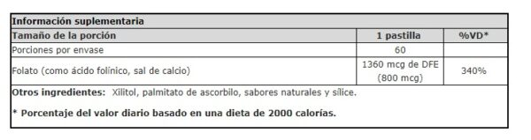 ACIDO FOLINICO X 60 CAPS - Imagen 2