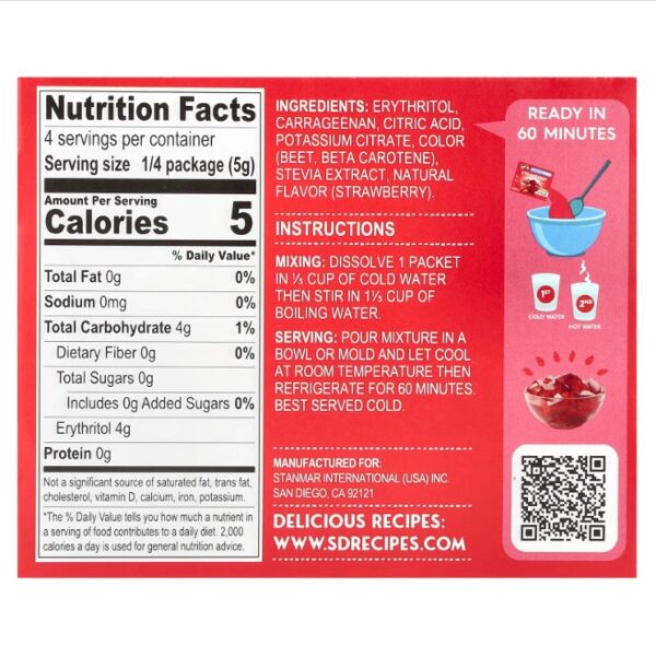 POSTRE DE GELATINA NATURAL FRESA X 20 GR - Imagen 2