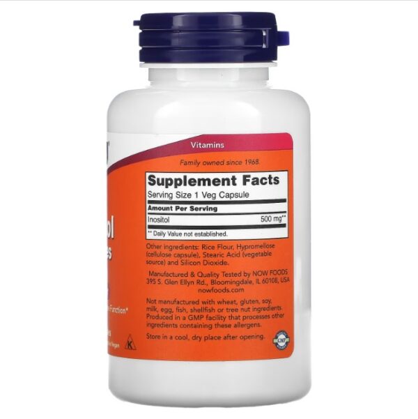 INOSITOL EN CAPSULAS, 500 MG X 100 V CAPS - Imagen 2