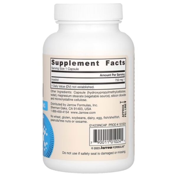 INOSITOL EN CAPSULAS, 750 MG X 100 V CAPS - Imagen 2
