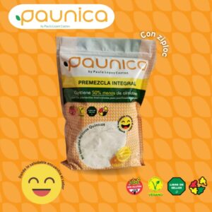 PREMEZCLA PAUNICA BAJO EN ALMIDONES, LIBRE GLUTEN Y LACTEOS X 1 KG