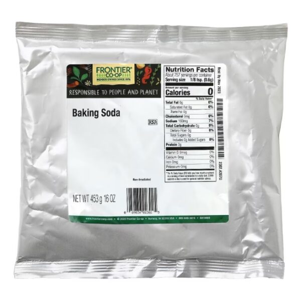 BICARBONATO DE SODIO SIN ALUMINIO, SIN GLUTEN X 473 GR
