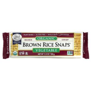 BOCADILLOS DE ARROZ INTEGRAL HORNEADOS, VEGETAL X 100 GR