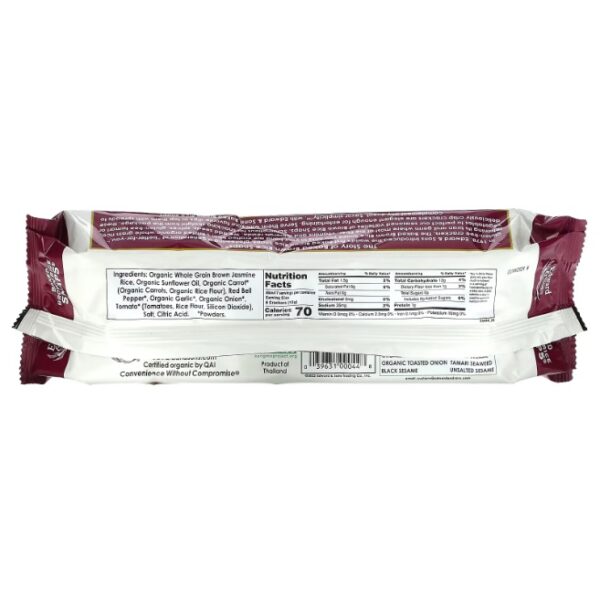 BOCADILLOS DE ARROZ INTEGRAL HORNEADOS, VEGETAL X 100 GR - Imagen 2