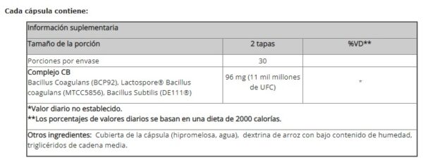 COREBIOTIC SENSITIVE X 60 CAPS - Imagen 2