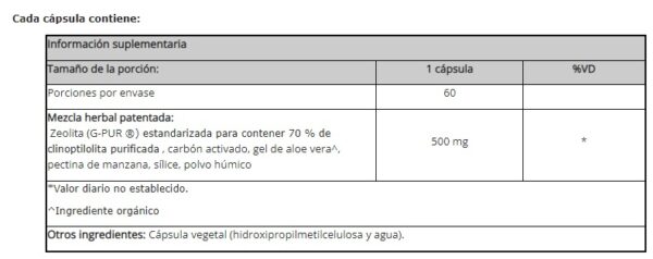 G I DETOX X 60 CAPS - Imagen 2