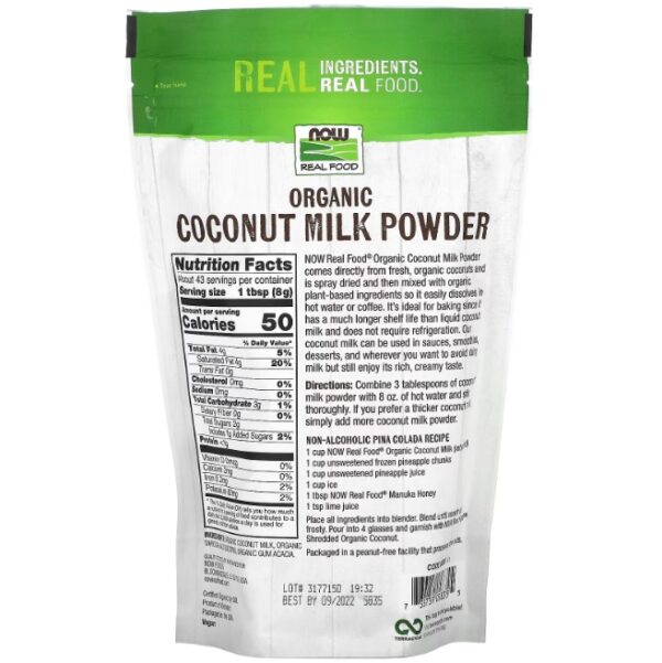LECHE DE COCO ORGÁNICO EN POLVO X 340 GR - Imagen 2