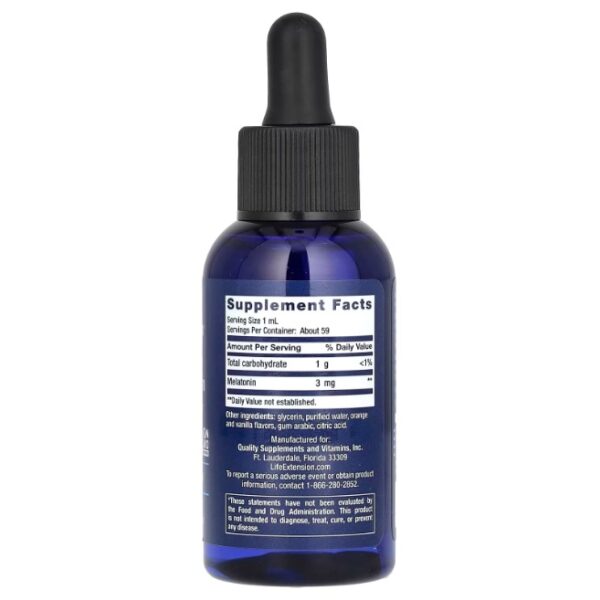 MELATONINA LIQUIDA DE ACCIÓN RÁPIDA, CITRICOS Y VAINILLA X 3 MG, 59 ML - Imagen 2