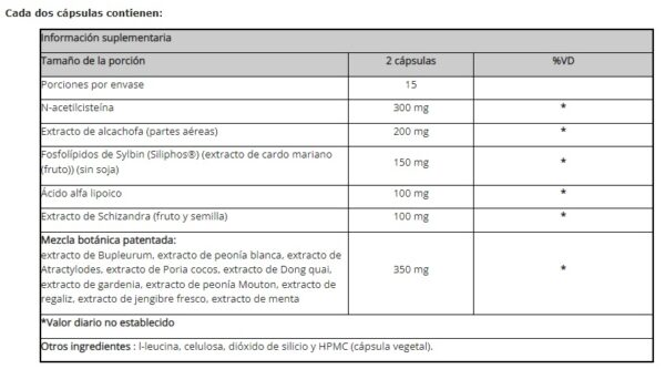 LIVER ESSENCE X 30 CAPS - Imagen 2