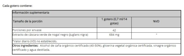 NOGAL NEGRO EXTRACTO X 1 FLOZ - Imagen 2