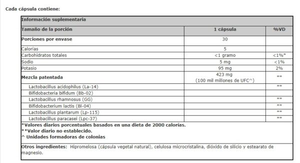PRO BIO 100 X 30 CAPS - Imagen 2