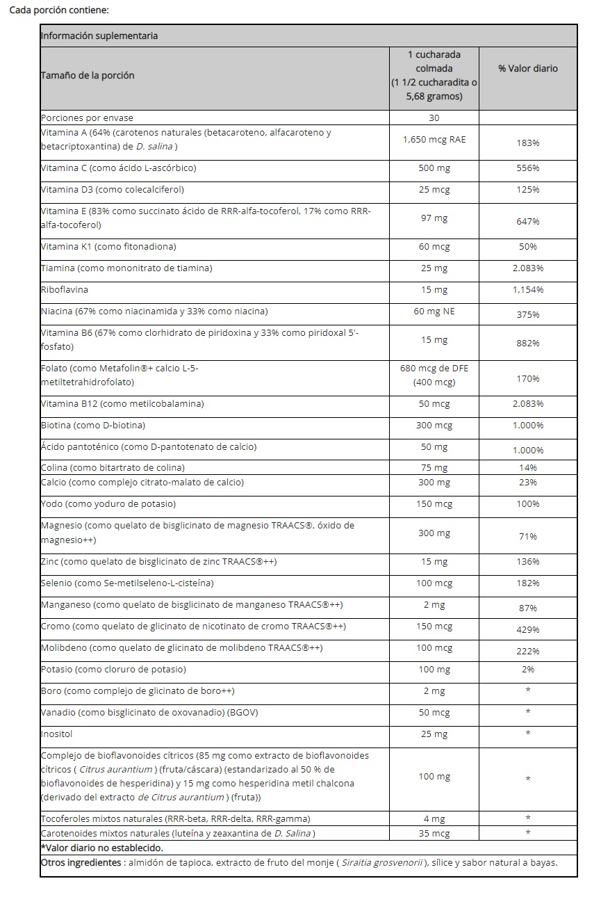SPECTRUM - MATE EN POLVO, SIN SABOR - Imagen 2