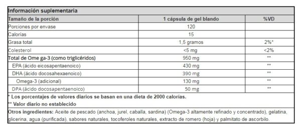 ULTRAOMEGA 3 X 120 CAPS - Imagen 2