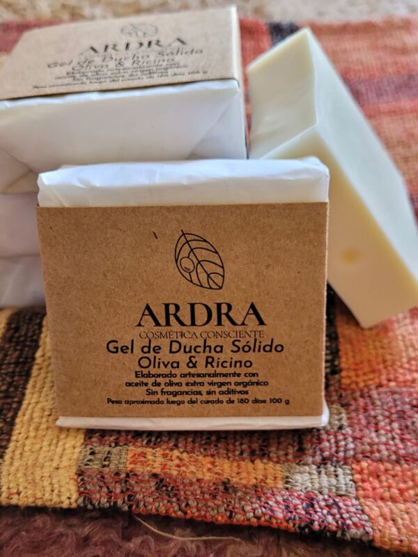GEL DE DUCHA SÓLIDO OLIVA Y RICINO