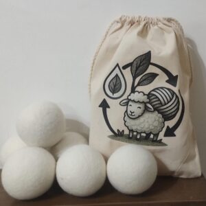 BOLAS DE LANA NATURAL PARA SECADORA (PACK X 6 UNIDADES)