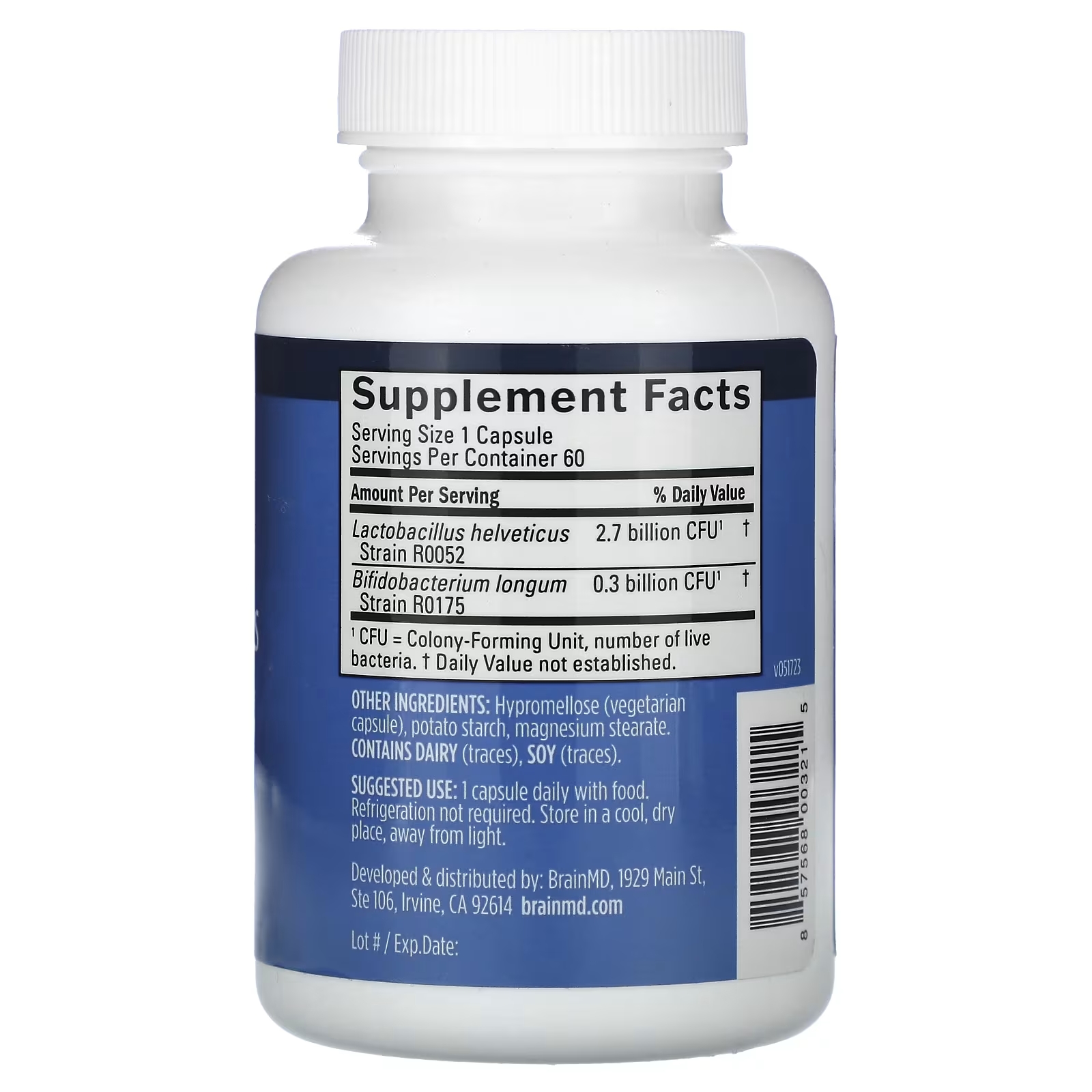 BRAINMD, PROBRAINBIOTICS x 60 CAPS - Imagen 2